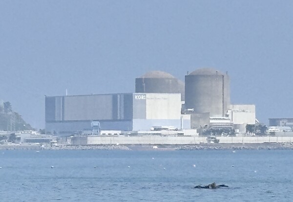 부산 기장군에 위치한 고리1호기(오른쪽 첫 번째). (사진=허운연 기자)