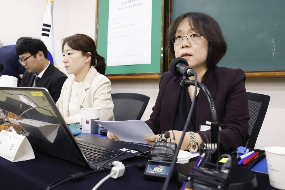 법관대표회의 의장인 김예영 서울남부지법 부장판사가 전국법관대표회의에서 개회 선언을 하고 있다. (사진=뉴스1)