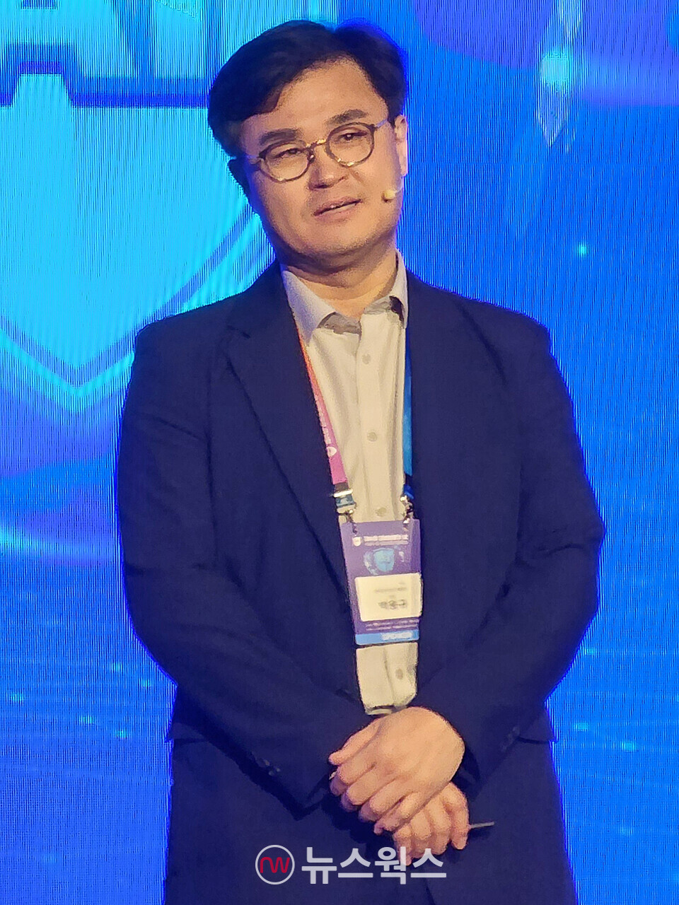 박용규 한국인터넷진흥원(KISA) 디지털위협대응본부 위협분석단장이  '제14회 정보보호의 날 기념식'의 부대행사인 '정보보호의 현재와 미래 컨퍼런스'에서 발표하고 있다. (사진=박광하 기자)