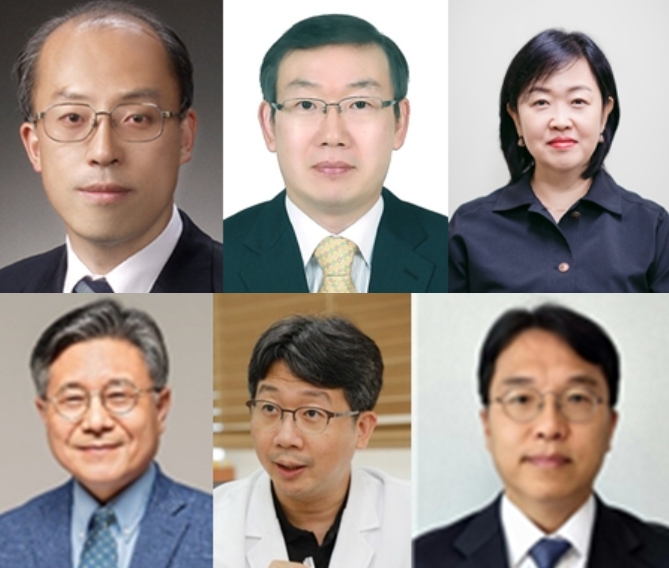 조원철(윗줄 왼쪽부터 시계방향으로) 법제처장, 이명구 관세청장, 홍소영 병무청장, 강주엽 행정중심복합도시건설청장, 임승관 질병관리청장, 허민 국가유산청장. (사진제공=대통령실)