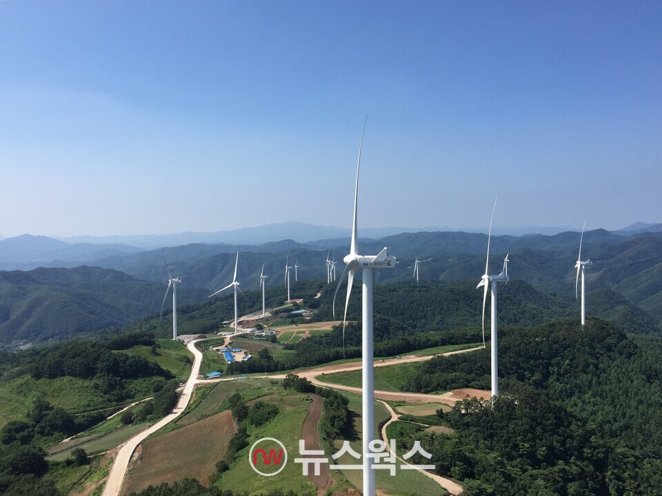 GS영양풍력발전단지 전경. (사진제공=GS그룹)