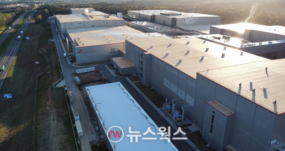 SK온 미국 조지아주 공장. (사진제공=SK온)