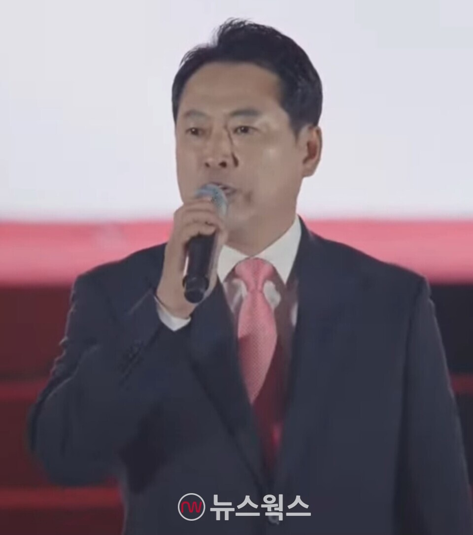 장동혁 국민의힘 당대표 후보가 22일 충북 청주 오스코에서 열린 제6차 전당대회 비전발표에서 발언하고 있다. (사진=원성훈 기자)