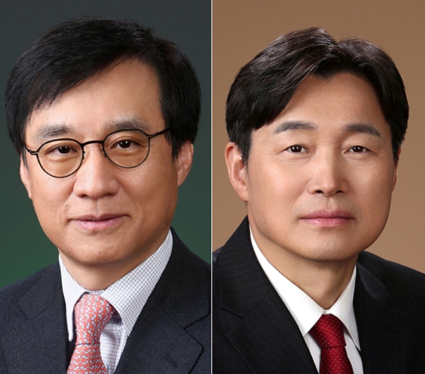 김철주(왼쪽) 생명보험협회장과 이병래 손해보험협회장. (사진제공=생보협·손보협)