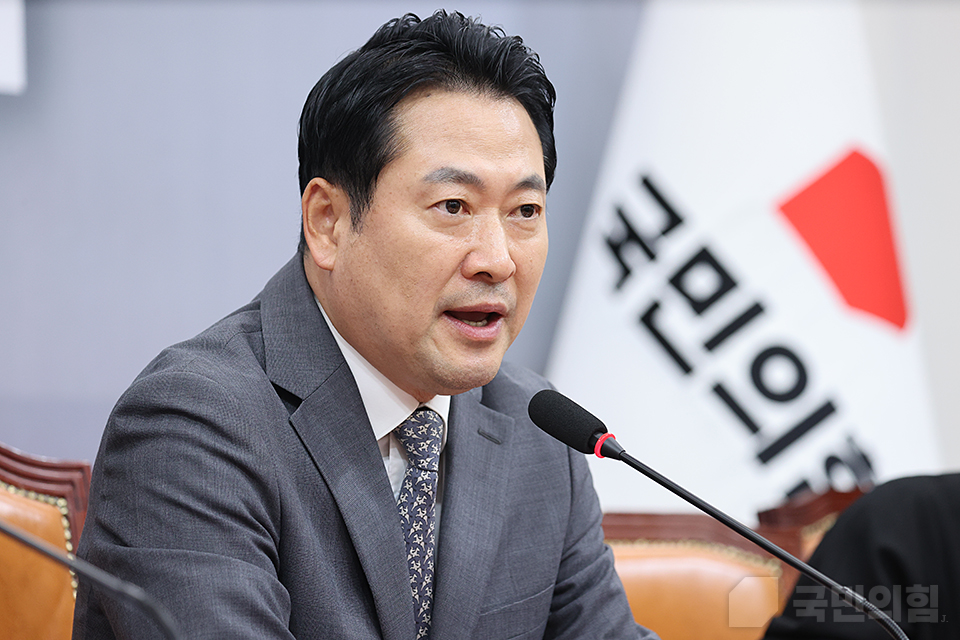 장동혁 국민의힘 대표가 지난 5일 국회에서 조셉 윤 주한미국대사대리를 접견한고 발언하고 있다. (사진제공=국민의힘)