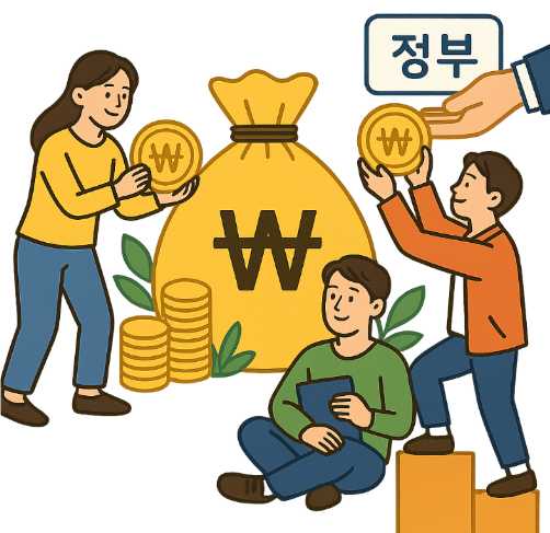 청년들이 자산 형성을 하는 데 있어 정부가 도움을 주고 있다. (이미지=미리캔버스 AI)