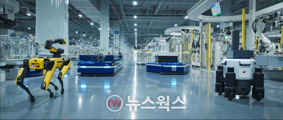현대차그룹 메타플랜트 아메리카(HMGMA)에서 운영 중인 로봇들. (사진제공=현대차그룹)