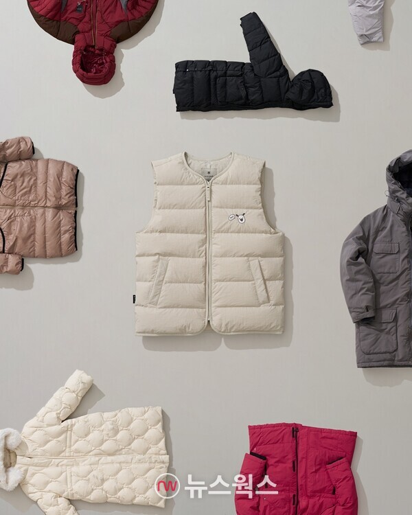 현대백화점이 오는 26일 출시하는 '흰디 업사이클 다운 베스트'. (사진제공=현대백화점)