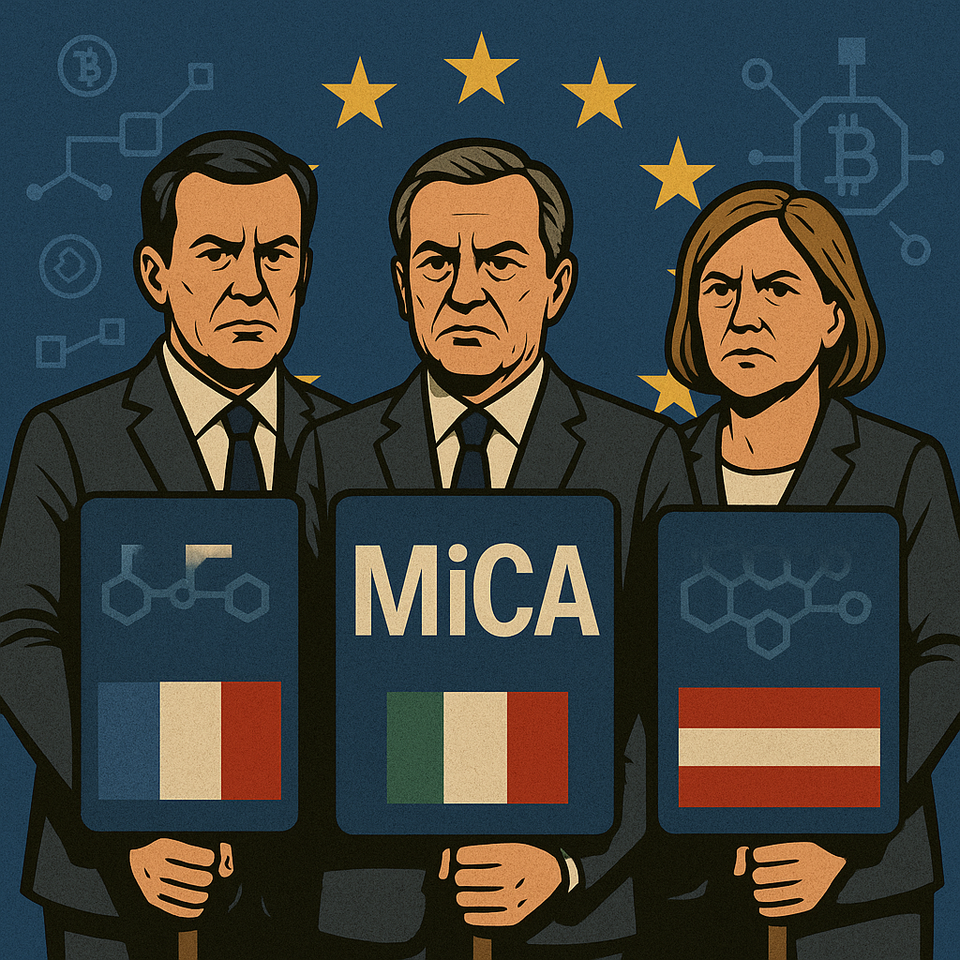 프랑스, 오스트리아, 이탈리아 금융시장감독국이 MiCA의 불균형 집행의 여파를 경고하고 있다. (이미지=챗 GPT)