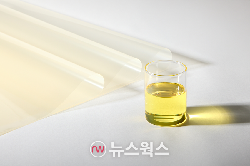 LG화학의 반도체 패키징용 액상 PID(오른쪽)와 필름 PID. (사진제공=LG화학)