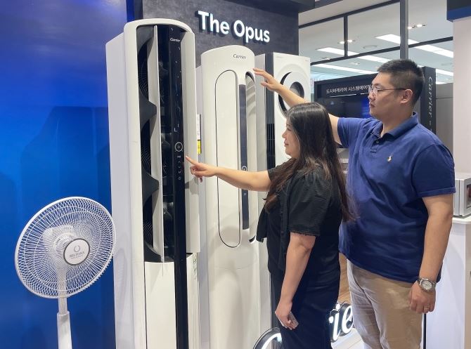 에어컨 매장(사진제공=전자랜드)