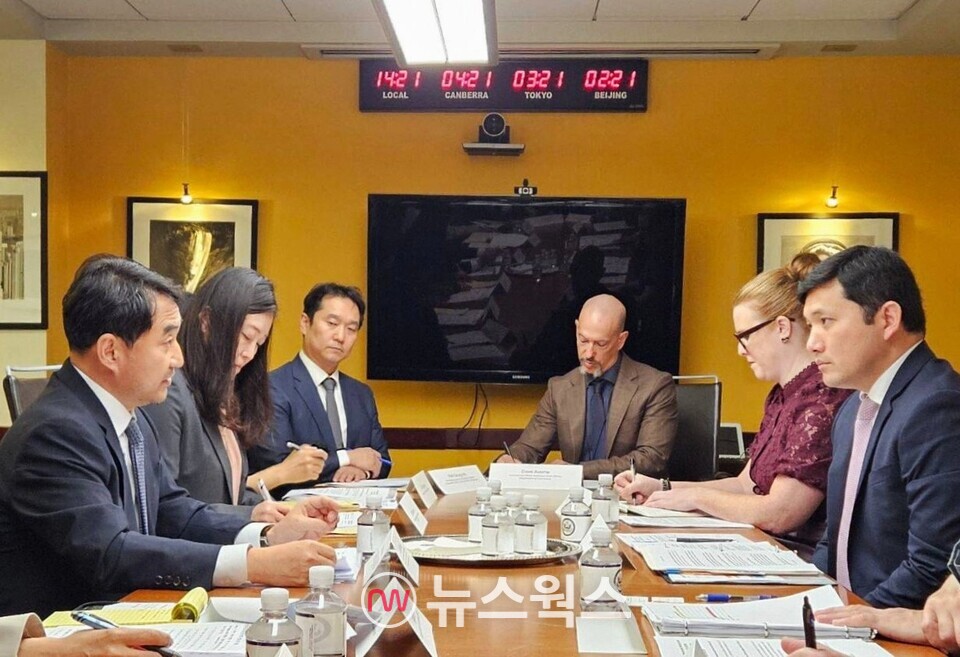 한국과 미국 양국은 30일(현지시간) 미국 워싱턴 D.C.에서 미 조지아주 한국인 구금 사태의 재발방지를 위해 '비자 워킹그룹' 첫 회의를 열었다. (사진제공=외교부)