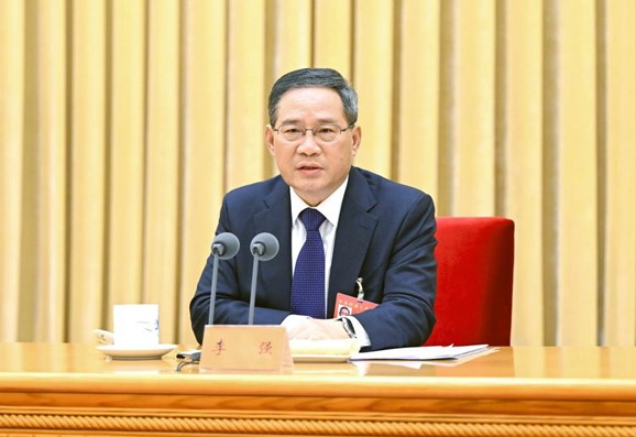 리창 중국 국무원 총리. (사진=중국공산당중앙위원회 홈페이지)