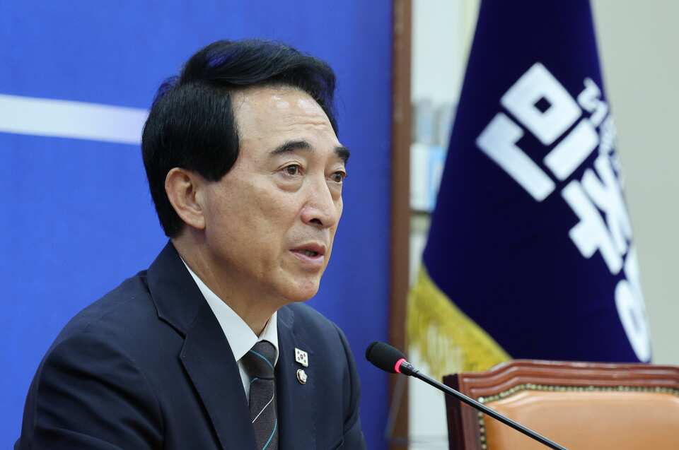 박수현 더불어민주당 수석대변인이 26일 서울 여의도 국회에서 현안 관련 기자간담회를 하고 있다. (사진=뉴스1)