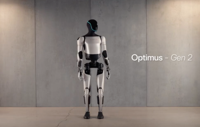 ​테슬라의 휴머노이드 로봇 '옵티머스'. (출처=테슬라 유튜브 채널)​