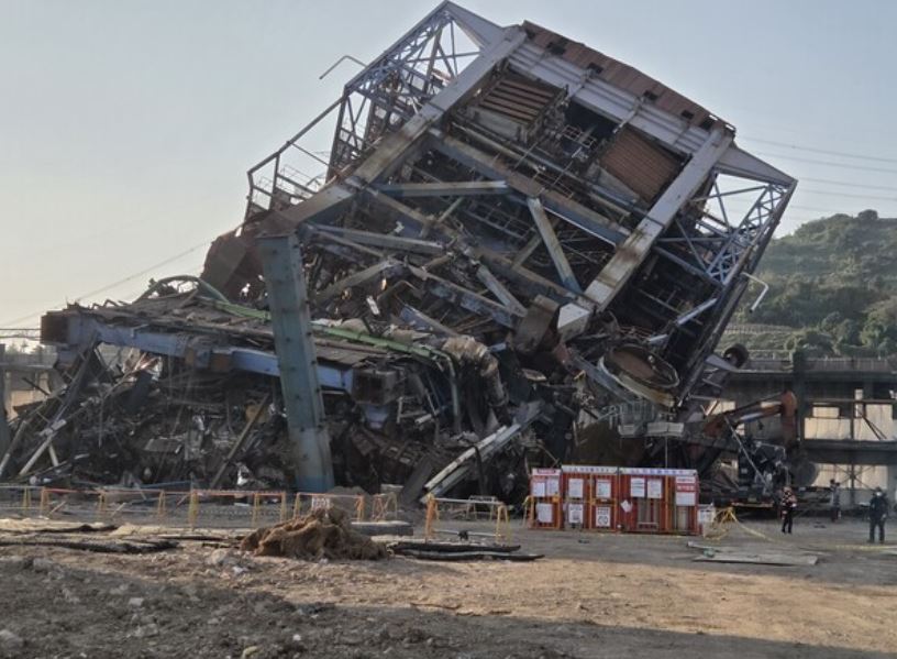 울산 화력발전소 붕괴사고 현장 (사진제공=국토부)