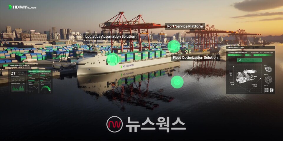 HD현대의 AI 기반 운항 솔루션 '오션와이즈'. (사진제공=HD현대)