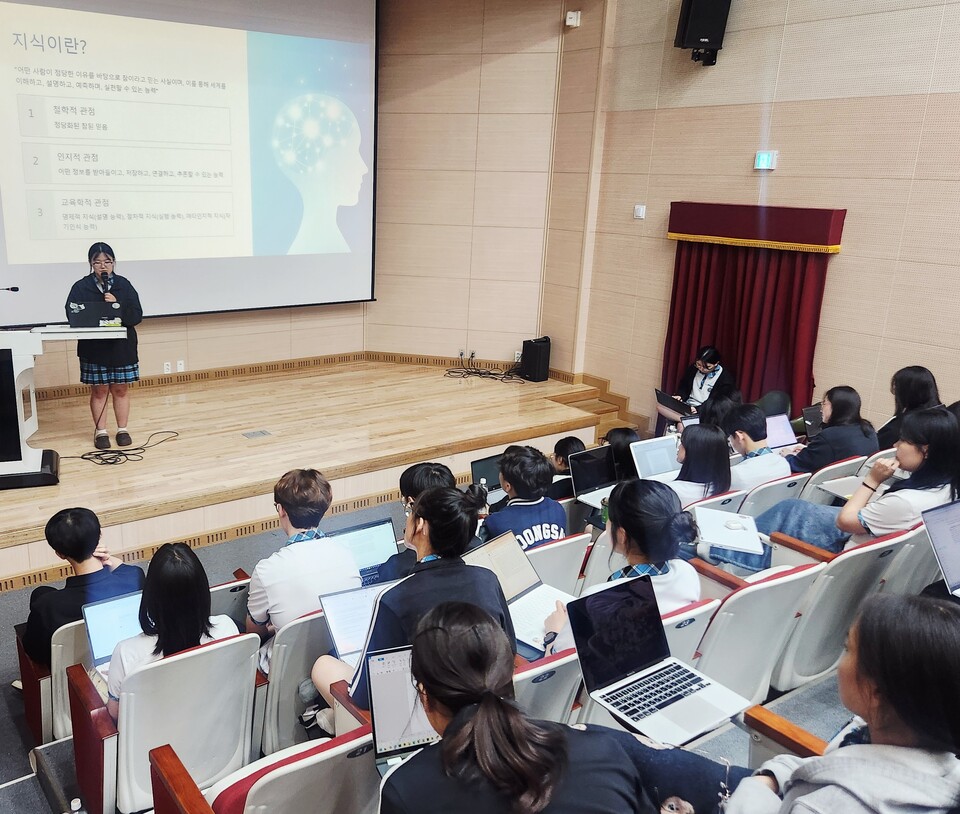 안동 풍산고가 ‘IB의 꽃’ 디플로마 프로그램(DP)을 진행하고 있다. (사진제공=경북교육청)