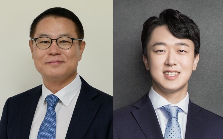 조용철(왼쪽) 농심 대표이사 사장 내정자와 신상열 농심 미래사업실 부사장 내정자. (사진제공=농심)