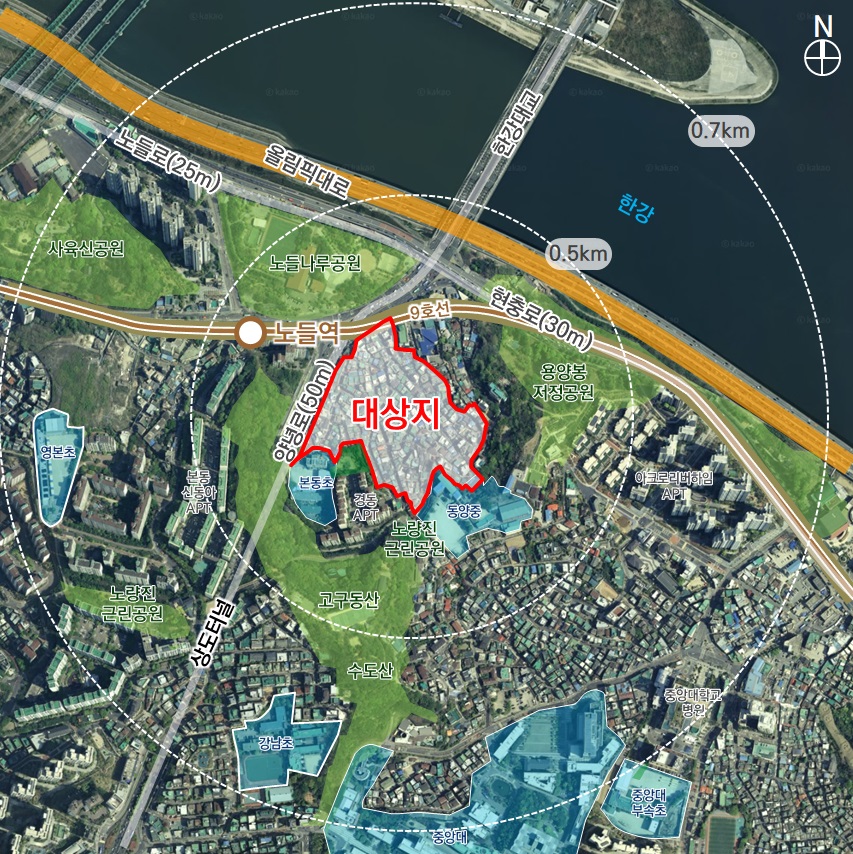 동작구 본동 공공재개발 사업 위치도. (사진제공=SH)