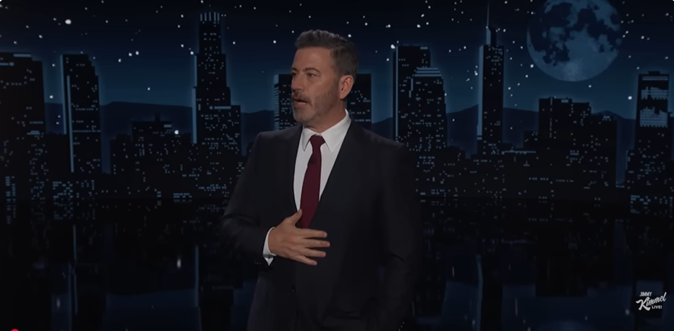 미국 ABC방송의 '지미 키멀 라이브'에서 MC인 지미 키멀이 발언하고 있다. (출처=유튜브 채널 지미 키멀 라이브)