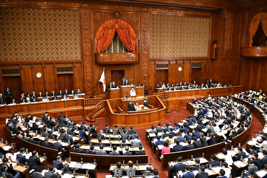 일본 중의원 본회의 모습. (사진=일본 중의원 홈페이지)