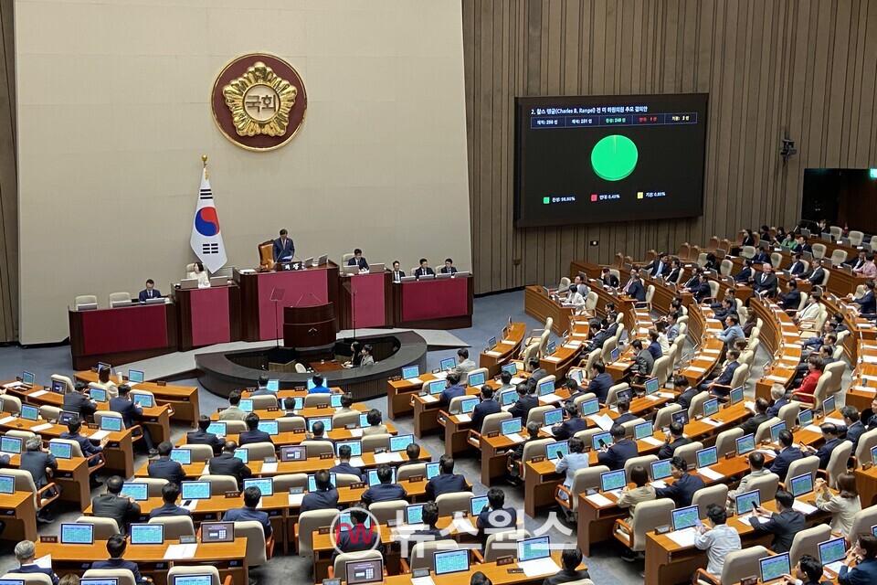 국회 본회의장 전경. (사진=정민서 기자)