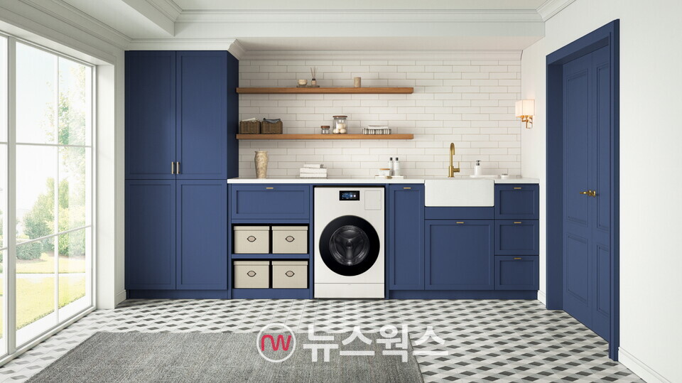 삼성전자가 올해 4월 미국에 출시한 일체형 세탁건조기 '비스포크 AI 콤보'. (사진제공=삼성전자)