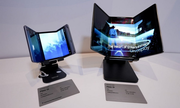 폴더블 프로토타입 '플렉스 G'. (사진제공=삼성디스플레이)