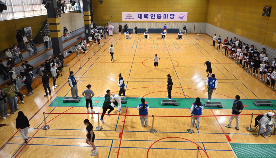 경북체육고 체육관에서 열린 ‘2025 경북 학교체육 한마당’ 모습. (사진제공=경북교육청)