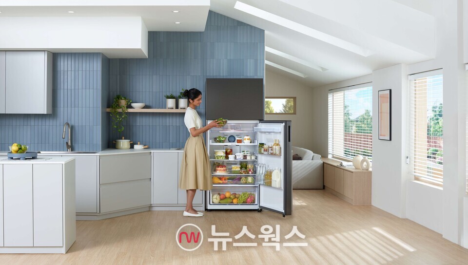 중남미에서 인기가 높은 상냉동·하냉장(TMF) 냉장고. (사진제공=삼성전자)
